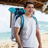 Folding Beach Chair Set of 2 for Adults, 4 Position Portable Backpack Foldable Camping Chair with 92694643