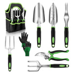 ZUN 8 Piece Stainless Steel Gardening Tool Sets W2181P193850