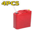 4PCS 20L Standard Cold-rolled Plate Petrol Diesel Can Gasoline Bucket with Oil Pipe Red 90024091