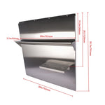 ZUN Range with Shelf 30 x 30.7 Inch Range Hood Wall Shield for Range Hood Stainless 80373851