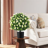 2 Pack Lifelike Artificial Potted Plants - White 68459043