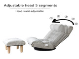 Single sofa reclining chair Japanese chair lazy sofa tatami balcony reclining chair leisure sofa W24417916