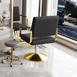 Hydraulic Salon Chair - 360&deg Swivel Barber Stylist Chair with Pump, Non-Tilting Hairdressing Chair W2700P318173