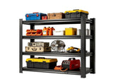 4-Tier Adjustable Storage Rack, Practical Metal Shelving Unit for Home & Office Organization, W1831P601856