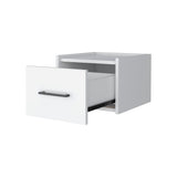 White Wall-Mounted Floating Nightstand B062P175138