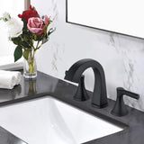 Widespread Bathroom Sink Faucets Two Handle 3 Hole Vanity Bath Faucet with Drain Assembly W122471405