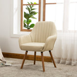 Tuchico Contemporary Fabric Accent Chair, Tan T2574P164259
