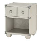 Grey 1-drawer Nightstand B062P185698