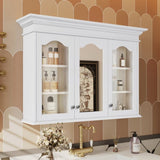 40" Medicine Cabinet with Mirror, Bathroom Storage Cabinet with Mirror Door and Shelves, Wall N710P264317K