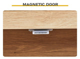Natural wood-look finish, melamine-faced MDF, 23.62*11.81*43.31in 2-drawer 2-door bathroom tall 88775980