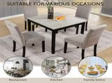 Dinings Only, Wooden Dinings Set of 4, Kitchen with Padded Seat, Upholstered Side W1998P375155