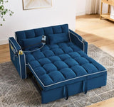 ZUN 55.51 inch versatile foldable sofa bed in 3 lengths, modern sofa sofa sofa velvet pull-out bed, W2353P205655