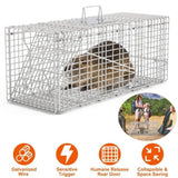 Humane Animal Trap Cage - Galvanized Sturdy Wire Mesh, Sensitive Trigger & 96020110