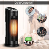 1500W Quiet Space Heater - PTC Ceramic Heating, 3 Modes , 12-Hour Timer & Remote 62596965