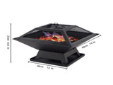 Modernisation Square BBQ Grill Outdoor Heater Garden Outdoor Fireplace Portable Fire Pit Contracted 86800110