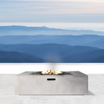 ZUN 12" H Concrete Outdoor Fire Pit TableCM-1010C B120141825