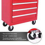 ZUN 5-Drawer Metal Rolling Tool Chest with Wheels,Tool Storage Cabinet With Locking System 24875909