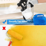800ML Paint Spray Painter 650W Paint Sprayer Machine 800ML/Min Output HVLP Oil Primer Water Sprayer 00940878