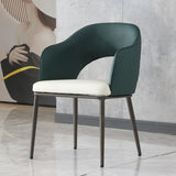 Dining Chairs Set of 2, Modern Faux Leather Dining Metal Legs for Living Kitchen Dining Room W2699P215092