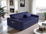 Futon Sofa Bed,3-in-1 Multi-Functional Corduroy Sleeper Couch Pull-Out Bed,Adjustable Backrest and W3138P281699