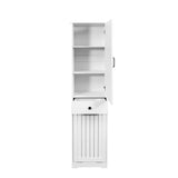 Laundry Cabinet ,with 1 Storage cabinet and 1 Drawer - White W331P235403