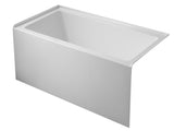 60" x 32" Alcove Bathtub Acrylic Soaking Tub with Integral Apron, Right Drain, Three-Wall T5923P492685