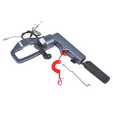 Steering Control Tiller Handle Assembly with Safety Rope Fit for Yamaha 2 Stroke 40HP Outboard E40X 37956262