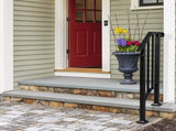 Matte Black Outdoor 1st Tier Iron Handrail 49428586