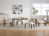 Wooden Dining Chairs Set of 2, Modern Fabric Upholstered Dining Room Chair Kitchen Chairs, Farmhouse W3244P392827