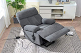 ZUN Oversized Power Lift Recliner Chair for Elderly, Electric Fabric Recliner Chair for Seniors, Home W1028P261272