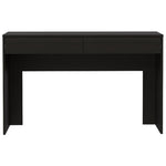 ZUN Black Wengue 2-Drawer Computer Desk B06280444