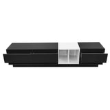 ZUN ON-TREND Sleek and Stylish TV Stand with Perfect Storage Solution, Two-tone Media Console for TVs Up WF311772AAB