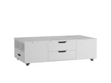 Modern Lift-Up Coffee Table with 2 Stools Set for Living Room Expandable Hidden Storage Drawers 54425820