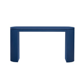 U_STYLE Curved Design Console Table with Unique Vertical Stripe Design ,Suitable for Living N711P205935V