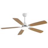 ZUN indoor Modern 52 Inch Ceiling Fan With Dimmable 6 Speed Wind 5 Blades Remote Control Reversible DC 09307403