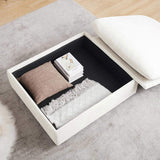 Corduroy Fabric Ottomans Footrest to Combine with 2 Seater Sofa, 3 Seater Sofa and 4 Seater Sofa, W714P183858