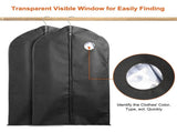 5 Pack Garment Storage Bags, 39" x 24" Non-Woven Fabric Suit Bags with Transparent Window & Front 97135920