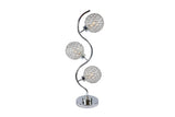 Elegant Crystal Globe Table Lamp Triple Light Design B080P323126