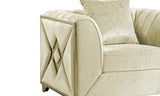 Velencia Modern Style Chair made with wood in Cream B009139135