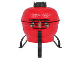 13in Round Ceramic Charcoal Grill Orange 27583157
