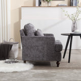 COOLMORE Wood Frame Armchair, Modern Accent Chair Lounge Chair for Living Room,Tufted Club Chair, W395P151908