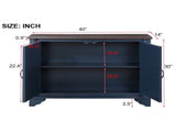 40" Console with Storage Shelf, Retro Entryway with Adjustable Storage Shelf, Sofa Couch W1202P146347