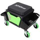 Heavy Duty Mechanic Stool 330lbs Load Capability, Garage Stool Wheels, Rolling Creeper W465P225020