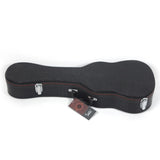 23" Concert Python Pattern Leather Ukulele Case Black 19272684