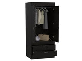 Lisboa Armoire, Rod, Double Door, Two Drawers, Metal Handles B200P188848