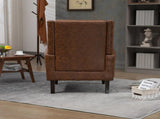 Wood Frame Armchair, Modern Accent Chair Lounge Chair with Sturdy Wood Legs for Living Room Bedroom 07199279