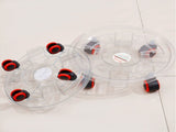 8 Pcs Heavy-Duty Clear Plant Caddy with Wheels, Rolling Flower Pot Stand 11.8" Inner 13" Outer 16698451