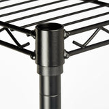 5-Layer Plastic Coated Iron Shelf 180*90*35 Black 59154437
