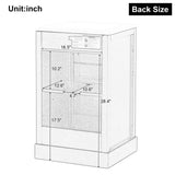 ZUN 20" Bathroom Vanity with Sink, Bathroom Cabinet with Soft Closing Door, Storage Rack and Adjustable N725P194160K