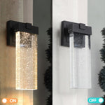 ZUN Outdoor waterproof transparent LED crystal wall lamp with light sense 05453058